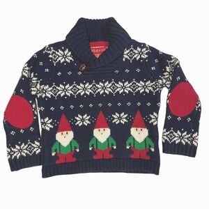 Jingles & Joy Boys 18 Months Christmas Gnome Elf Fair Isle Holiday Sweater